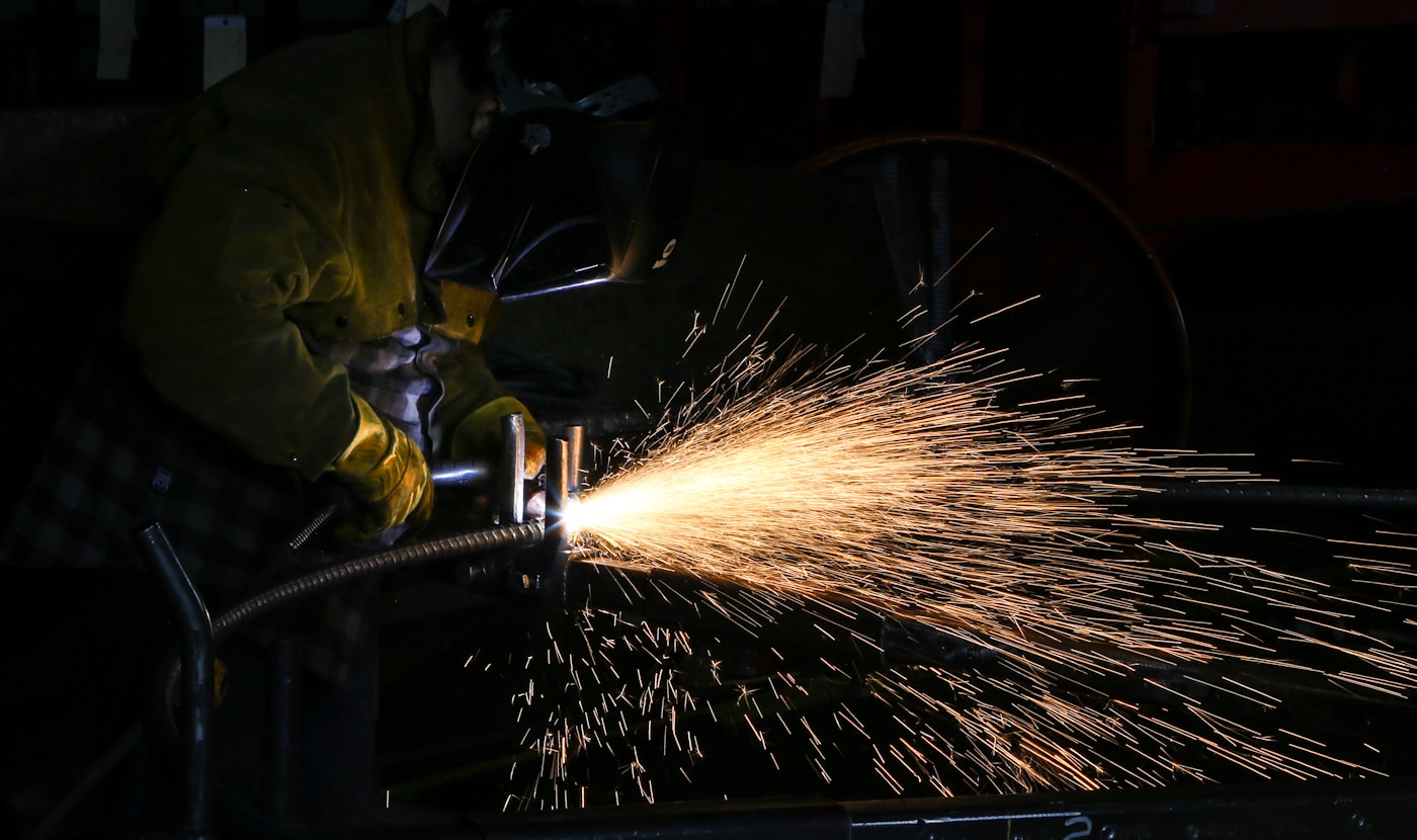 Industrial welding and surface preparation