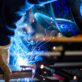 Welding process close-up